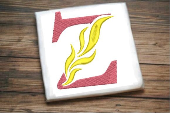 A Design Review: The Captivating Z Letter Alphabet on Fire