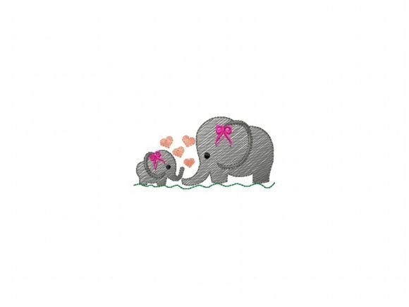 A Heartwarming Embroidery Design for Baby Products and Gifts