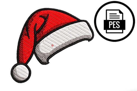 Festive Embroidery: The Christmas Hat Design