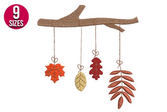 Hanging Autumn Leaves: A Cozy Embroidery Gem