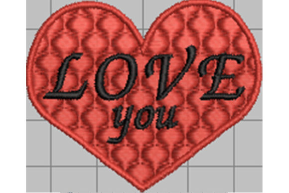 Love You Lucky Charm: A Versatile Heart Embroidery