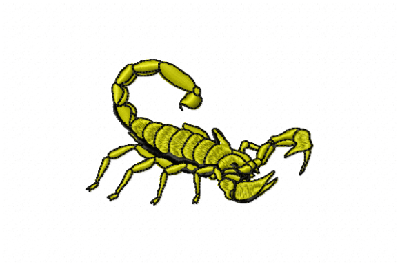 Scorpion: A Bold and Intriguing Embroidery Design
