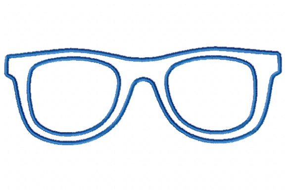 Stylish Glasses Embroidery for Creative Projects